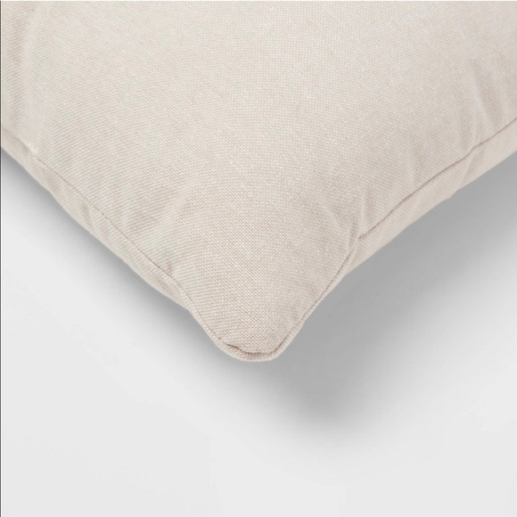 NWT Chambray Printed and Embroidered Pumpkin Patch Lumbar Throw Pillow - Picture 4 of 5